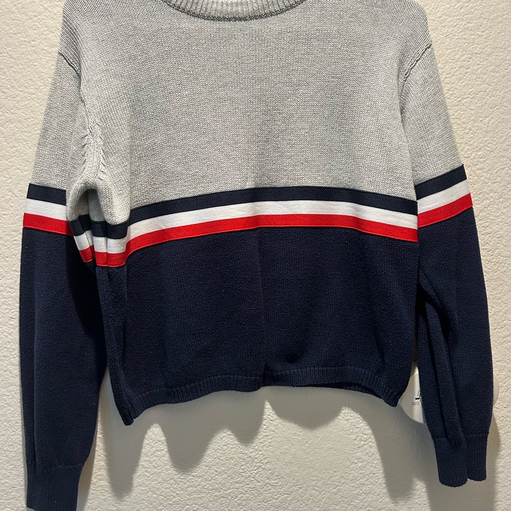 Sweater Brandy Melville - Gray, Red, and Blue